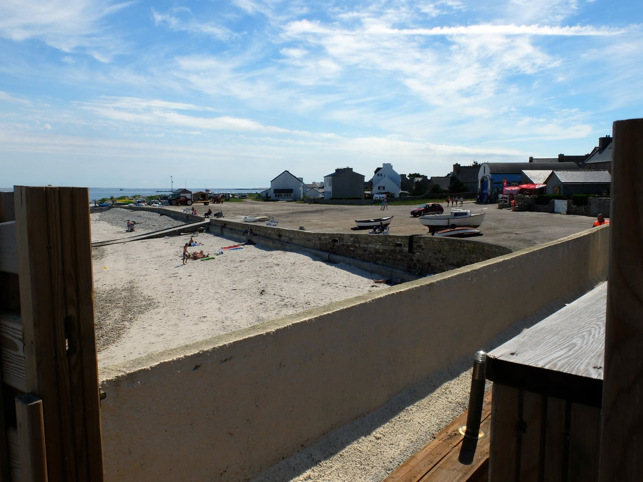 vue sur la plage de Molène