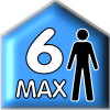6 personnes maxi