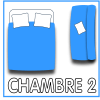 Chambre avec 1 lit double + 1 clic-clac