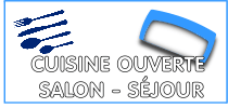 Grande pièce à vivre cuisine ouverte salon séjour